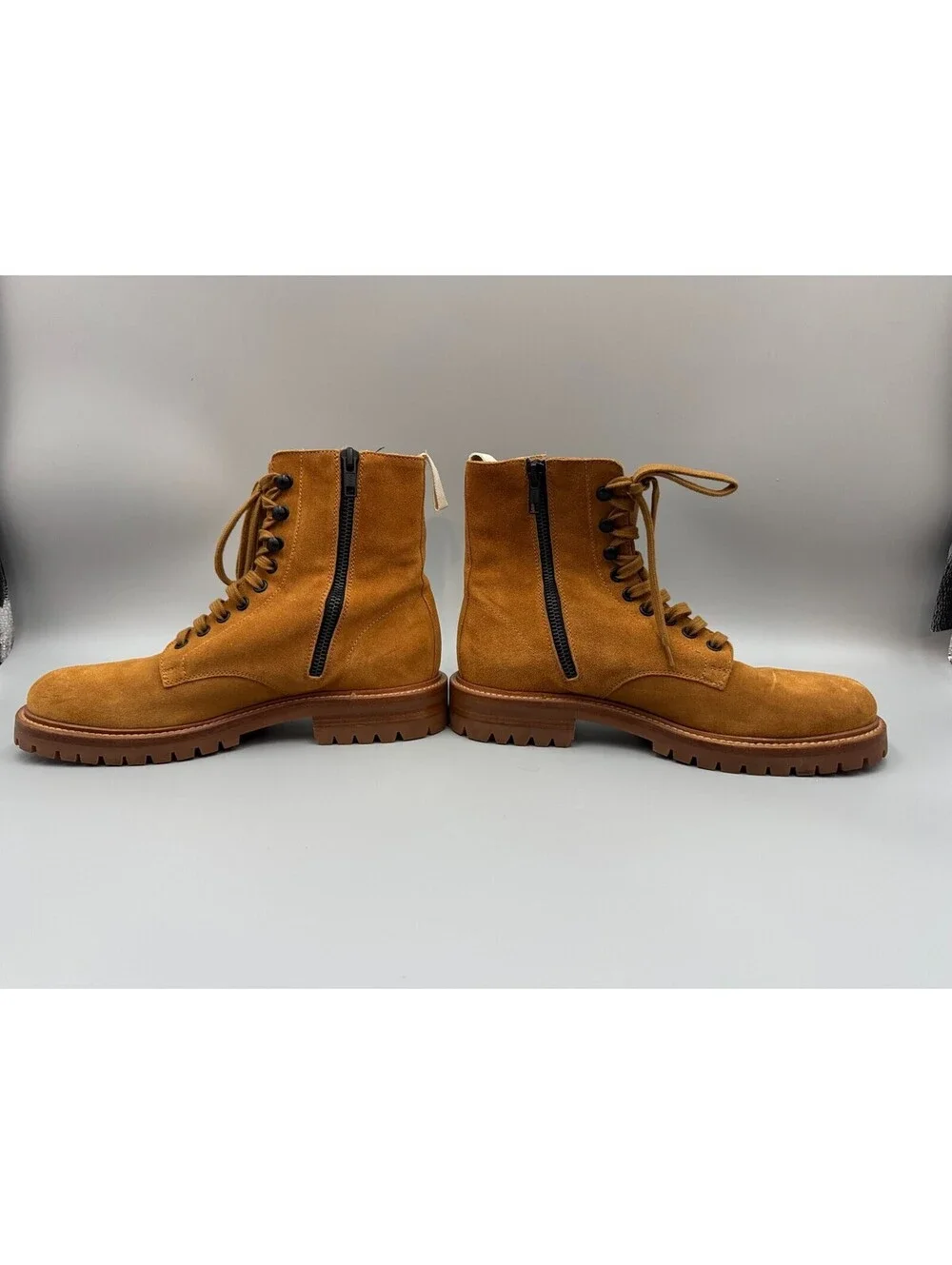 Women’s Common Projects Suede Biker Boots, Beige US Size 8, EUR 38, UK 5